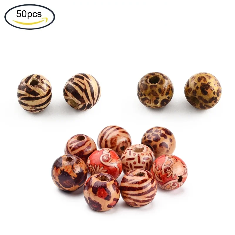 

Бусины деревянные круглые с большим отверстием, 16 х15 мм, 50 шт.