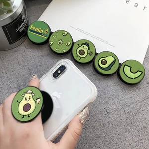 Прекрасный держатель для телефона с авокадо для мобильного телефона, универсальный расширяющийся держатель для пальца, мультяшный складной кронштейн для iPhone huawei