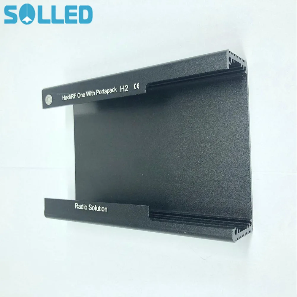 Металлический Чехол черный алюминиевый корпус чехол для PORTAPACK H2 / HACKRF ONE SDR Radio -