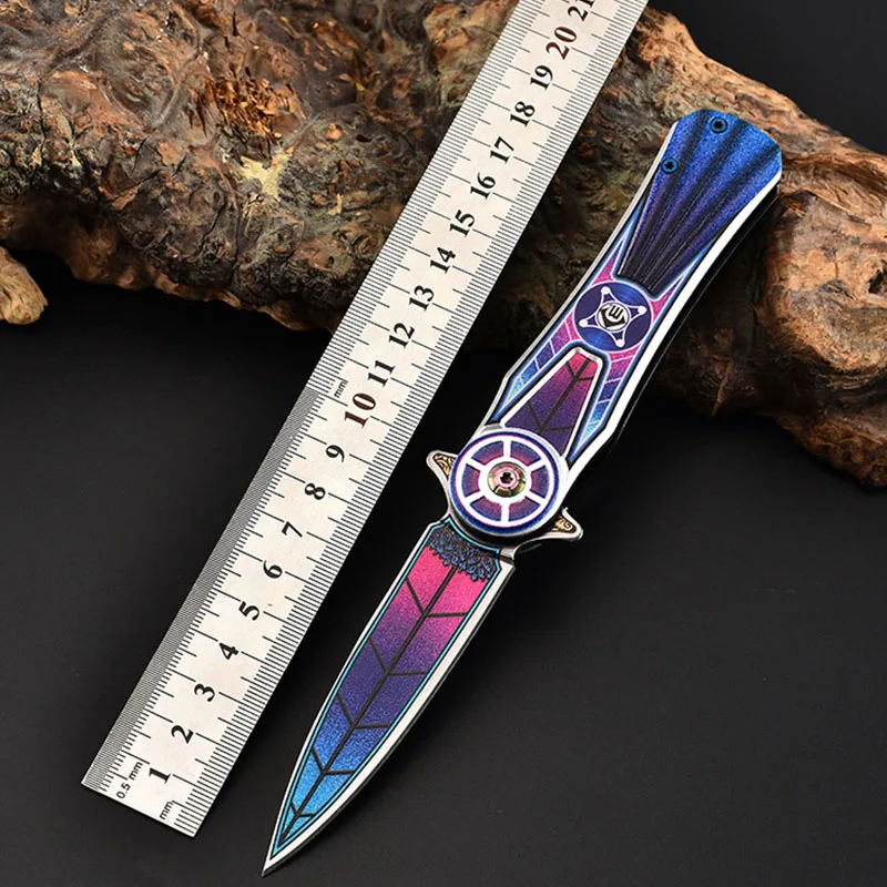 

3D-15.5CM Folding Knife 57HRC Mini Outdoor Portable Knife 440EDC Utility Knife CN(Origin)