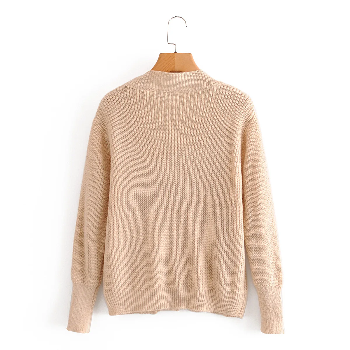 

Solid Color V-neck Cardigans 2020 Spring Fall Women Long Sleeve Knitted Tops Sweater Crop Tops Streetwear Casual Outwear