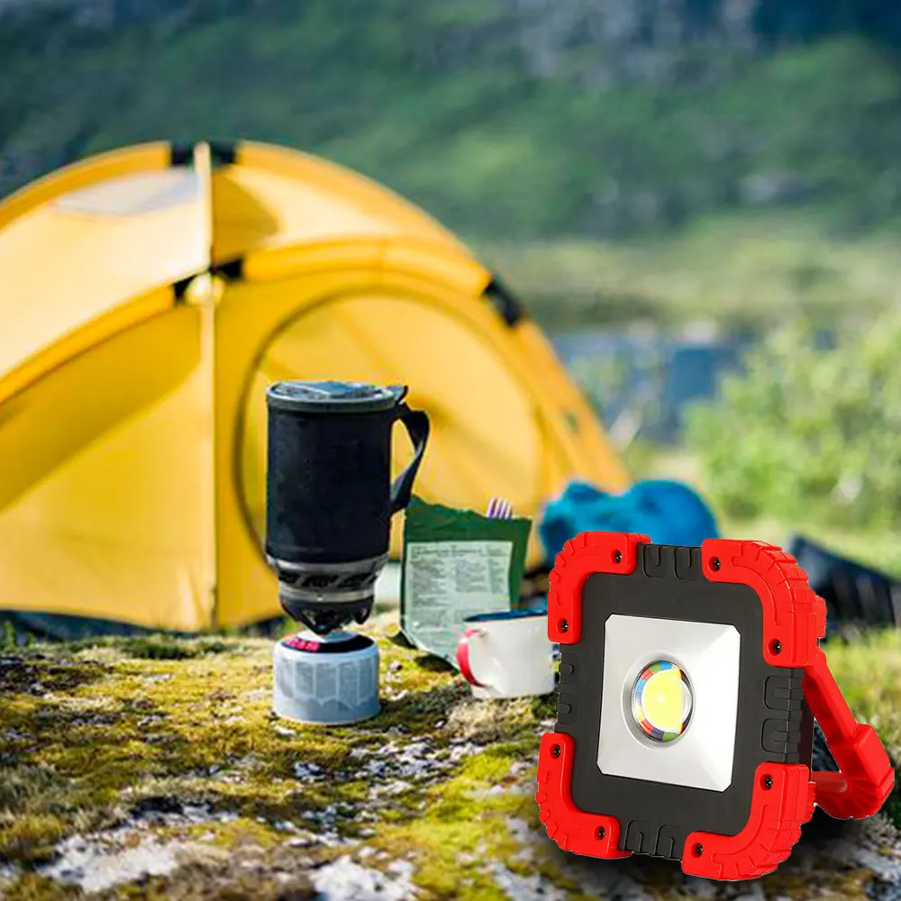 Перезаряжаемый светодиодный Рабочий фонарь COB Солнечный для кемпинга и