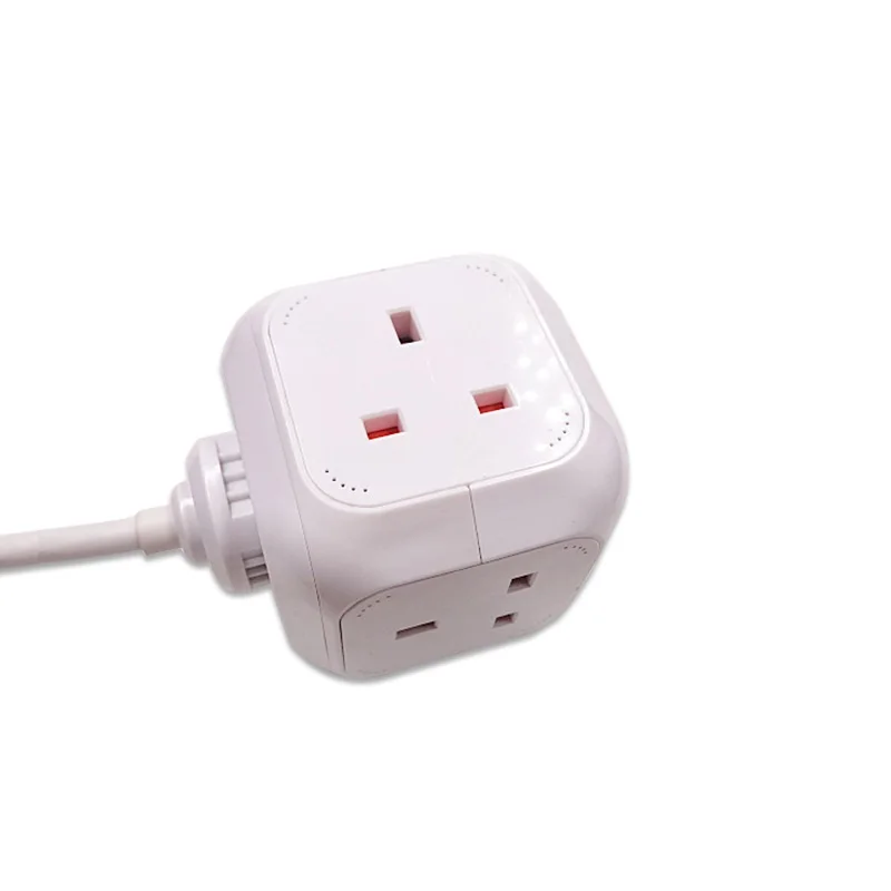 Белый квадратный Рабочий стол Розетка штепсельная розетка стандарта