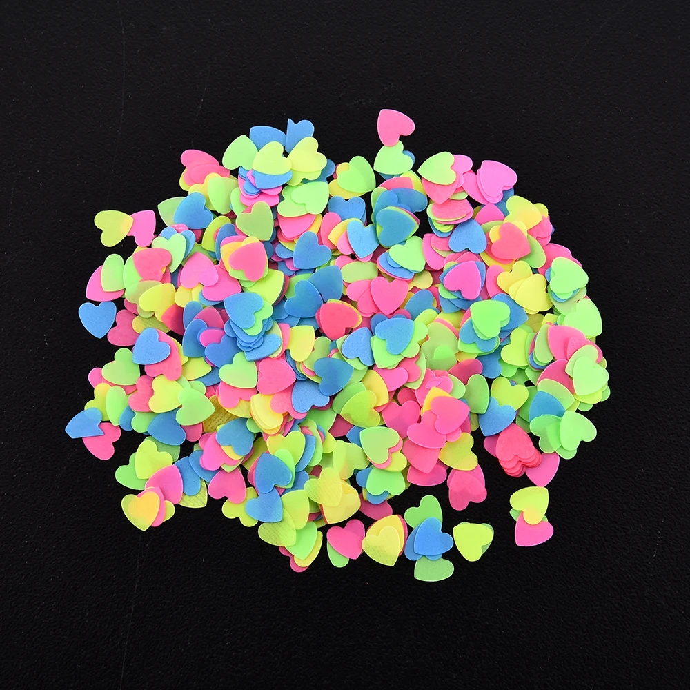 

DIY Colorful Butterfly Heart Nails Glitter Sequins 3D Neon Flakes Nail Art Tips Nail Design Accessories Nail Art Decoration New