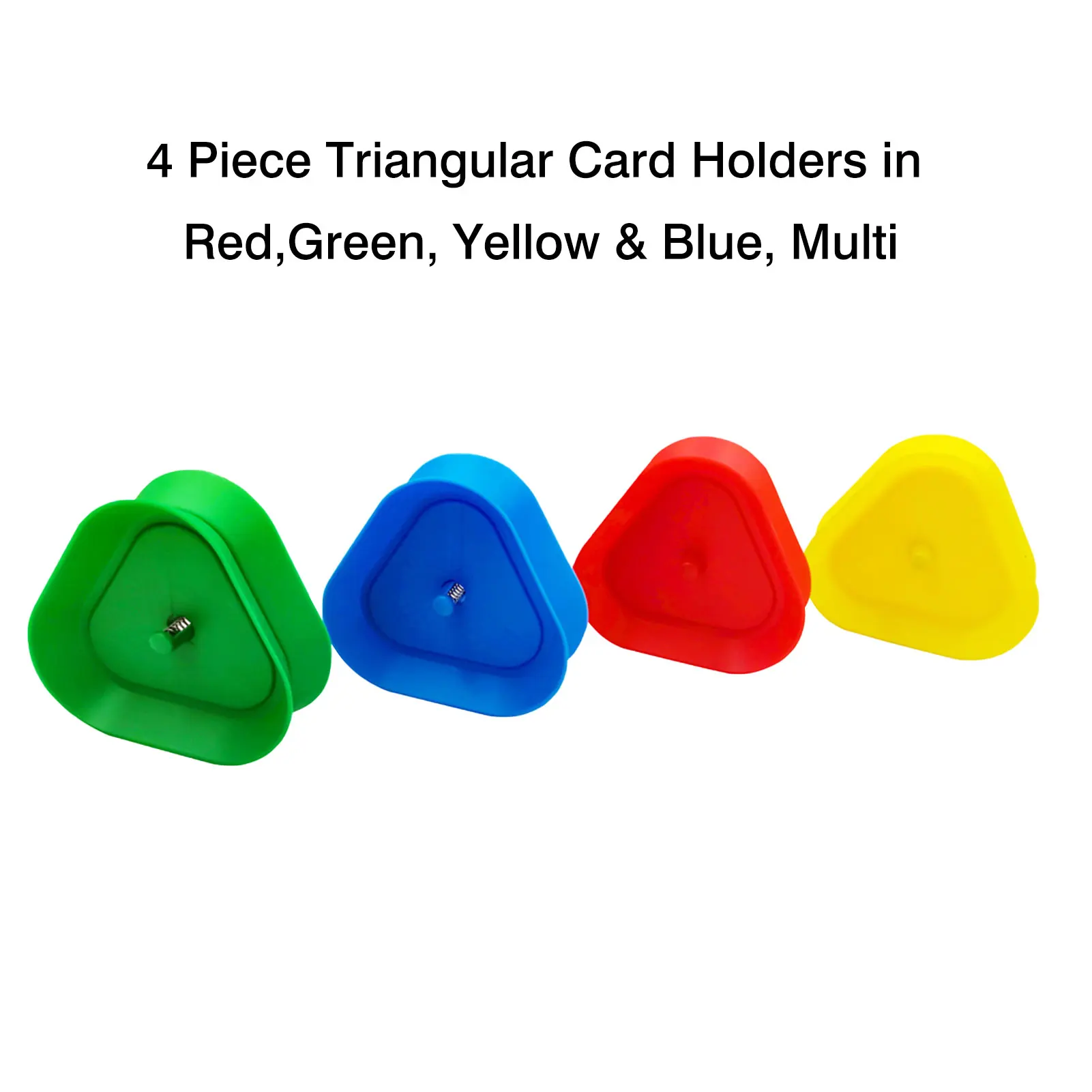 

4pcs/set Triangle Shaped Hands-Free Playing Card Holder Board Game Poker Seat Lazy Poker Base Game Organizes Hands