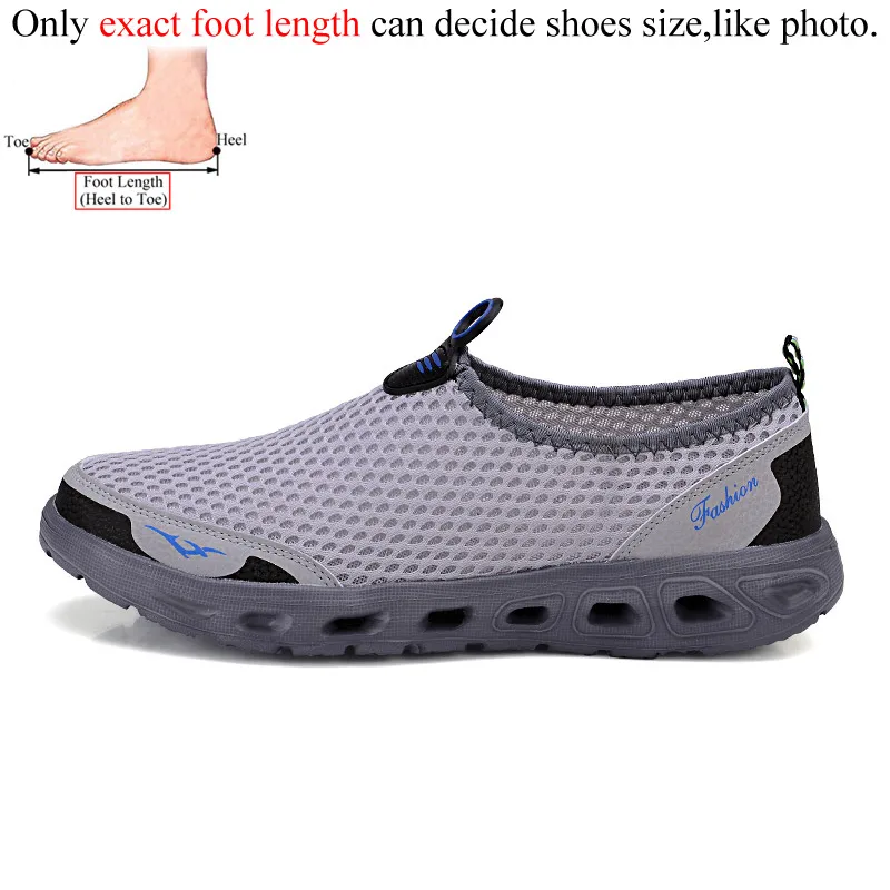 Light Gray Aqua мужские кроссовки; женская обувь для пляжа моря для ходьбы; zapatillas mujer; вождения, рыбной ловли waterschoenen Мужская Спортивная обувь без шнуровки, Дамская обувь - Цвет: Light Gray