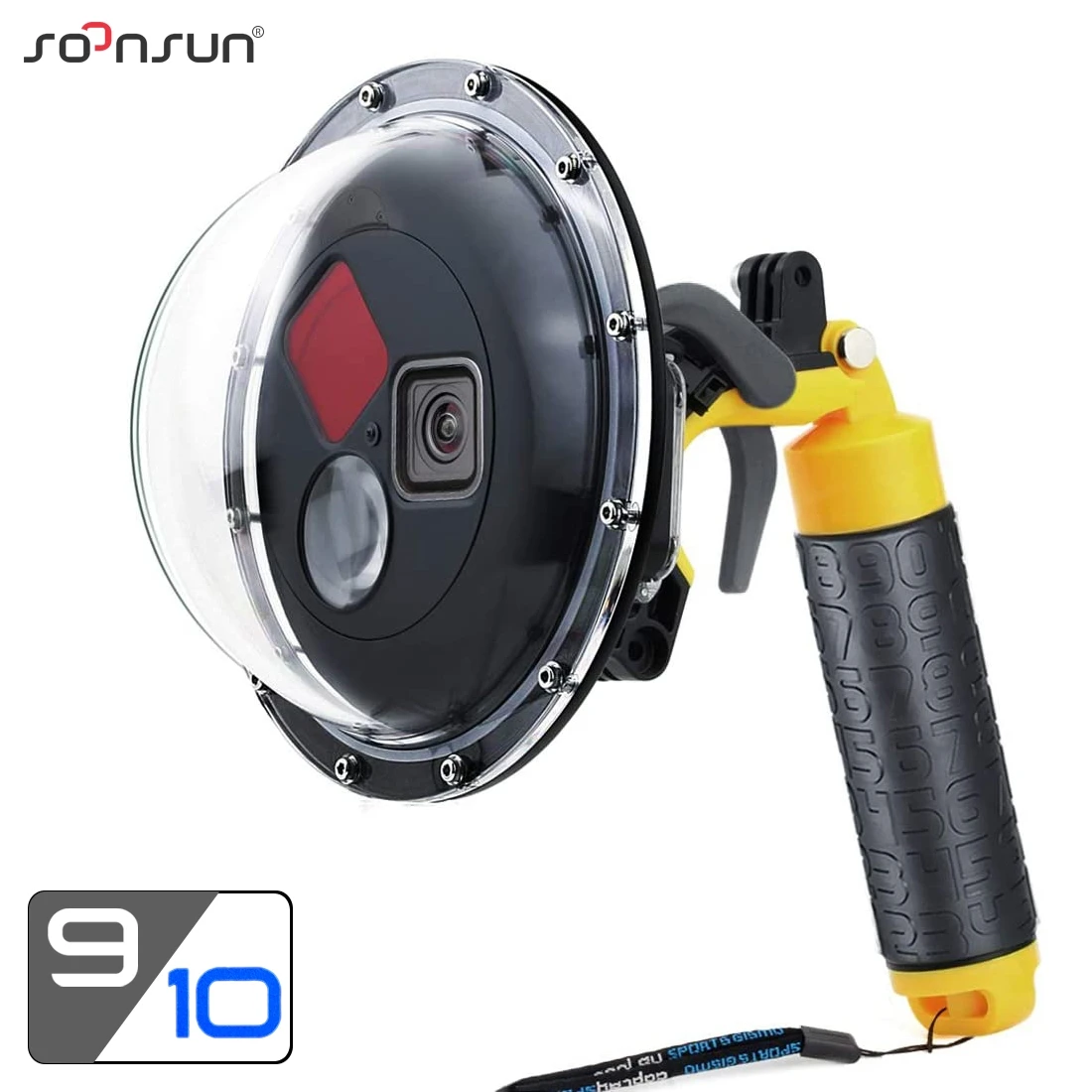 SOONSUN 45M фильтр переключаемый купольный порт водонепроницаемый чехол для дайвинга