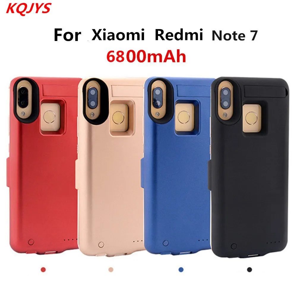 KQJYS запасной внешний аккумулятор для Xiaomi Redmi Note 7, чехол с аккумулятором, 6800 мА/ч, внешний аккумулятор, чехол для Xiaomi Redmi Note 7 power Cas