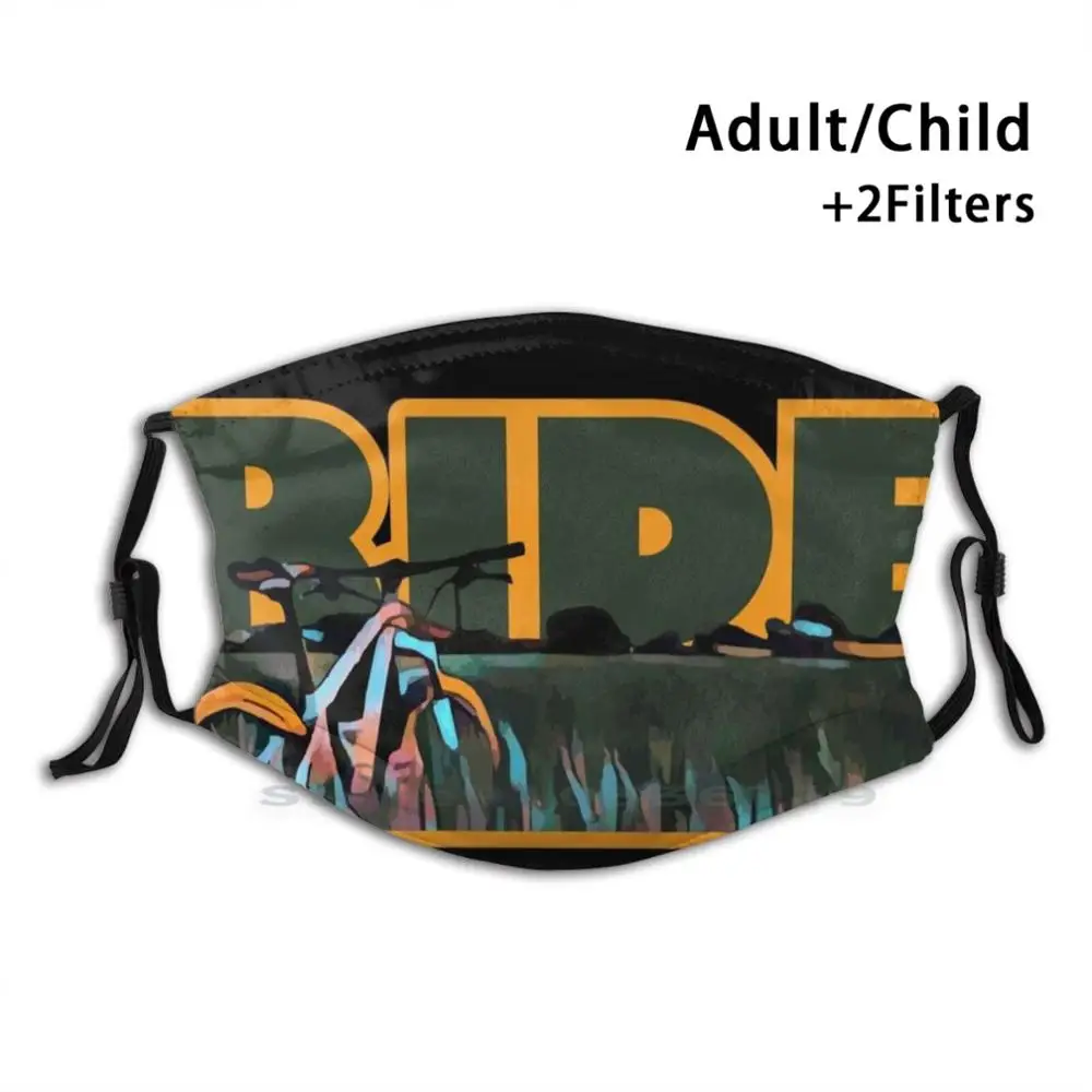 

Ездить на горном велосипеде-проехаться-Mtb футболка печати многоразовый Pm2.5 фильтр DIY маска для лица для детей езда на велосипеде, мотоцикле,