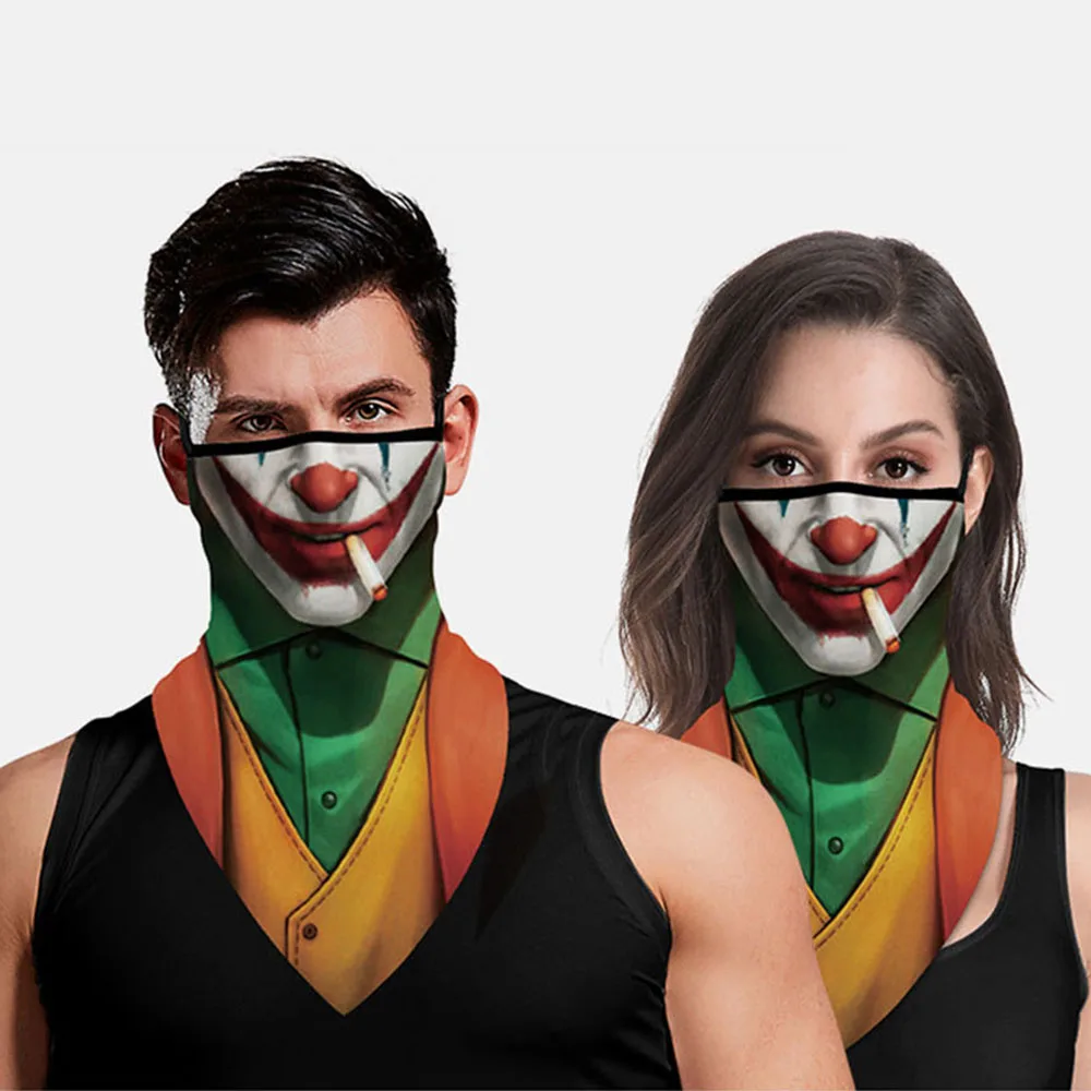 Забавный Клоун рот Косплей Женщины Мужчины фотозащита лица Пылезащитная