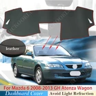 Из искусственной кожи для Mazda 6 2008  2013 GH крышка приборной панели защитная накладка автомобильные аксессуары приборная панель коврик от солнца Atenza 2011 2012