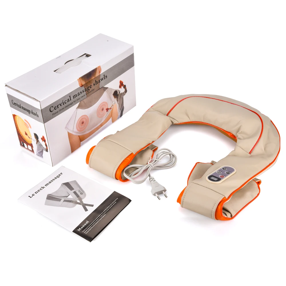 Массажер для спины u-образный Электрический массаж шеи и тела с инфракрасным