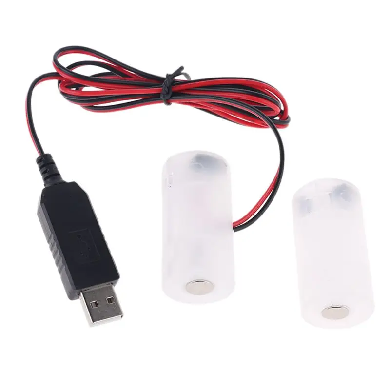 

LR14 C Battery Eliminator USB Power Supply Replace 1 to 4pcs 1.5V C Cell Battery