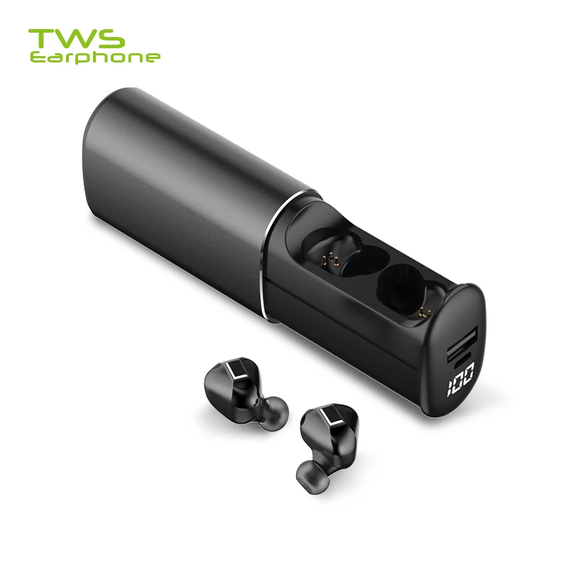 TWSearphone T60 Bluetooth наушники IPX6 водонепроницаемые беспроводные стерео HD HIFI Звук со