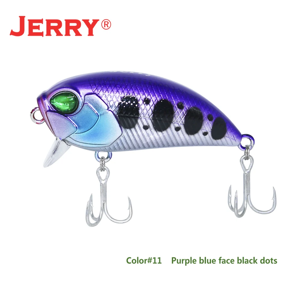 Purple blue Jerry 1 шт. 5 см 8 г сверхлегкие рыболовные приманки жесткая приманка погремушка кренкбейт воблер кренк приманка Магнитная масса форель бас щука приманки - Цвет: Purple blue