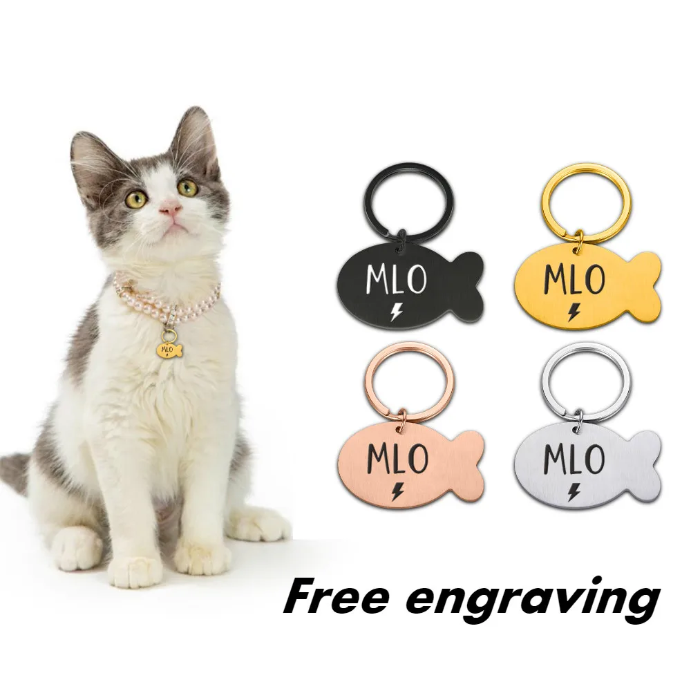 

Personalized Stainless Steel DOG Tag Puppy Cat Kitten Pet Tag Dogs Collar Accessories Dog Name Tag Customized Dog ID Tag