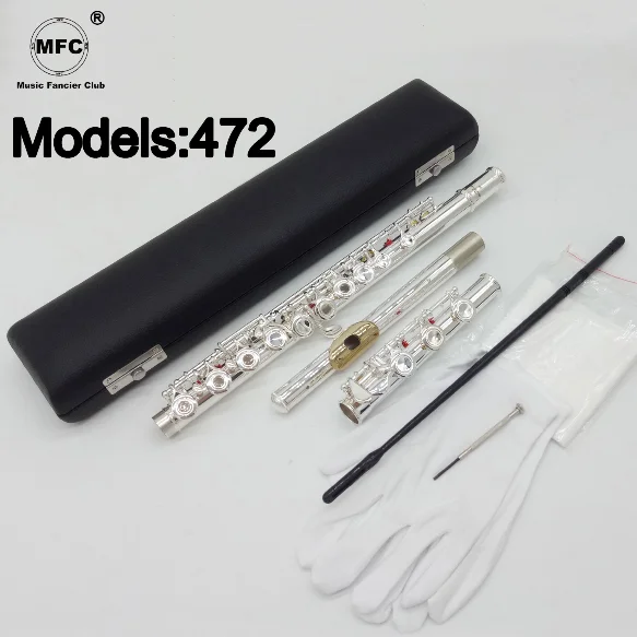 Музыка Fancier Клубная профессиональная флейта 472 Посеребренная позолоченная
