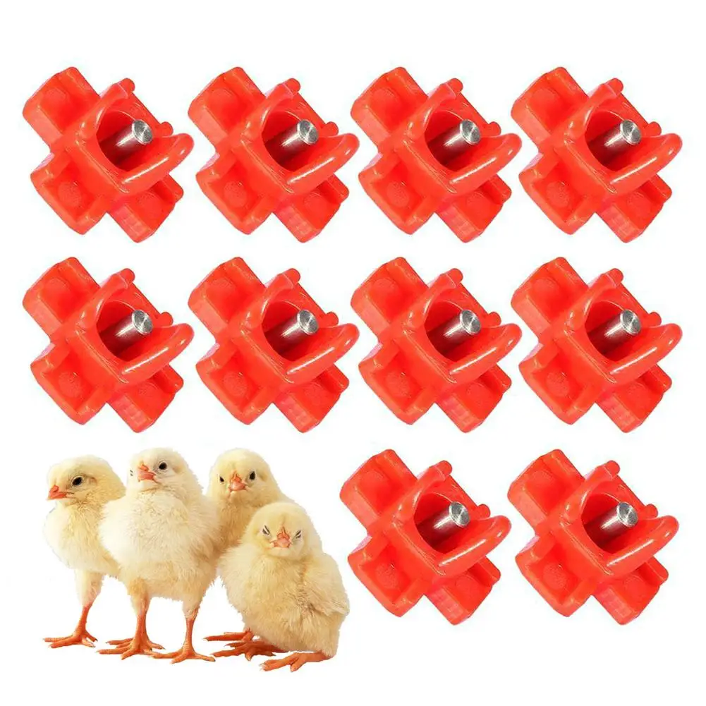 

10pcs Horizontal Chicken Nipples Waterer Automatic Poultry Nipples Horizontal Side Mount Chicken Drinkers For Chicken Quail Duck