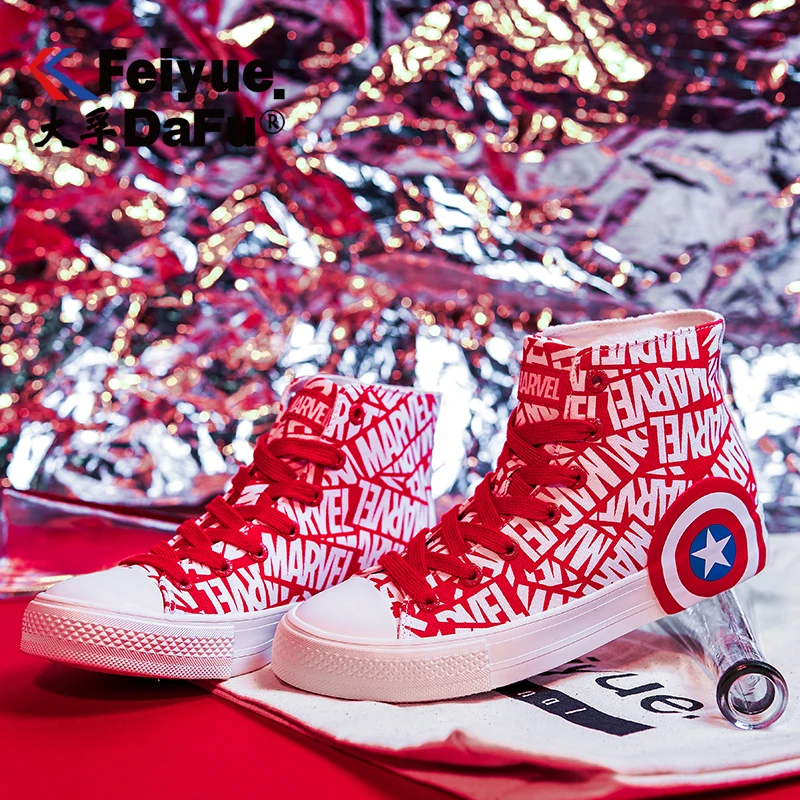 DafuFeiyue Marvel 0015 г. Парусиновые туфли лимитированная серия уличные кроссовки с