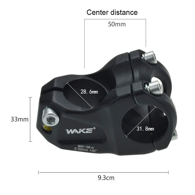 Велосипедный стержень сверхмощный короткий алюминиевый сплав 31 8*28 6*50 мм