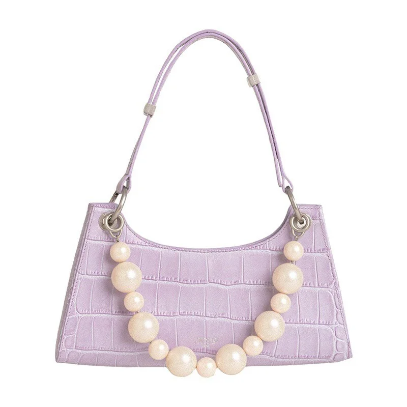 

Women Bags Fashion Vintage Baguette Hand Bag Quality Luxury Handbags Leather Chain Shoulder Bags Crocodile Pattern Totes