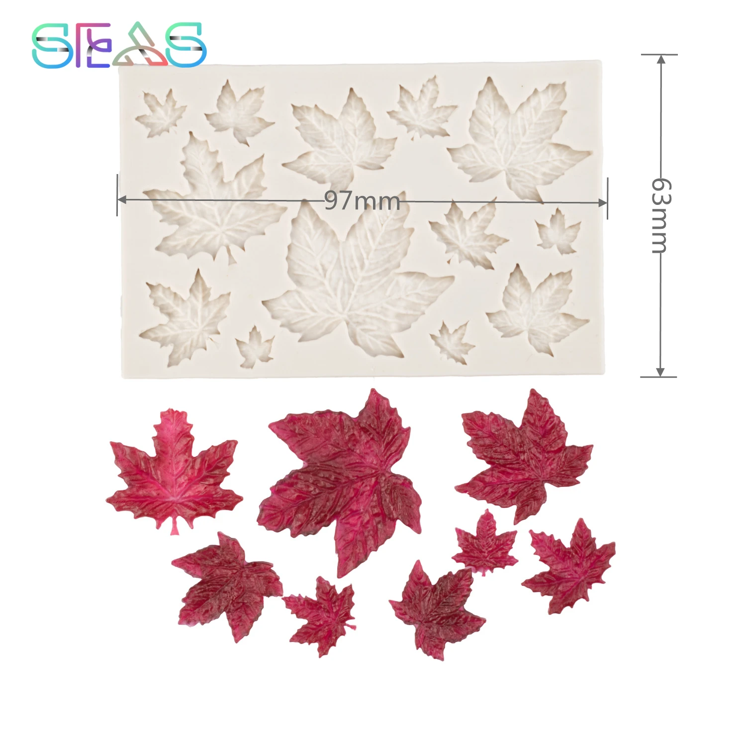 3D Silicone Baking Mold DIY Butterfly Maple Leaf Mould Chocolate Fondant Cake Decorating Tool Temperature Resistance