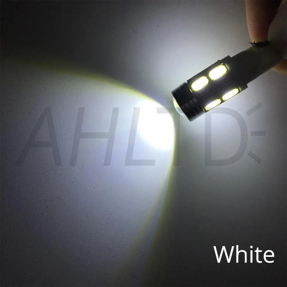 2X W5W T10 10SMD 5730 6000 К Авто купол дверная карта светильник s 194 на танкетке 12V автомобильный светодиодный проектор однотонные Поворотная сигнальная лампа габаритного светильник
