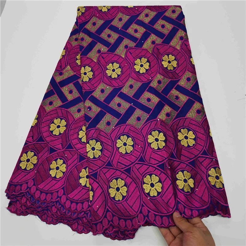 

2021 хорошее качество, хлопковая кружевная ткань, 5 ярдов, швейцарская вуаль, кружевная ткань, красивое хлопковое кружево с ушками для одежды ...