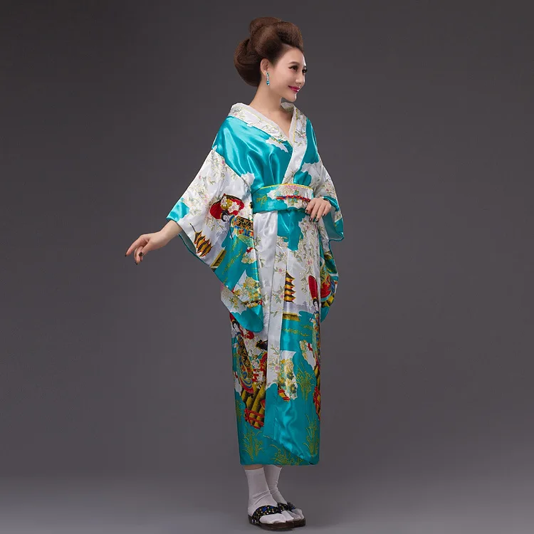 

Japanese Ladies Traditional Kimono Geisha Stage Performance Clothing Japanese Cuisine Costume Photography Wear Asia Robe Cloth