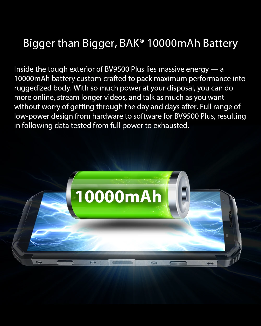 BLACKVIEW BV9500 Plus IP68 водонепроницаемый смартфон 10000 мАч Android 9 0 16 МП 4G + 64G 5 7 &quotFHD