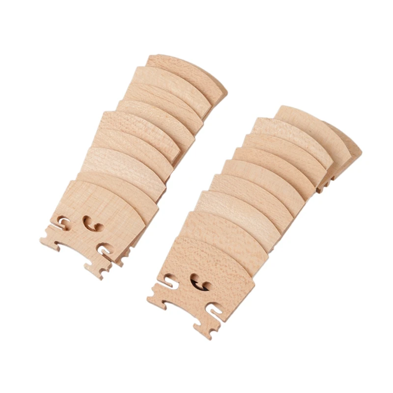 

10PCS Type Maple Violin Bridge For 1/8 & 1/4 & 1/2 & 3/4 & 4/4 Violin Bridges Violin Parts Stringed Instruments