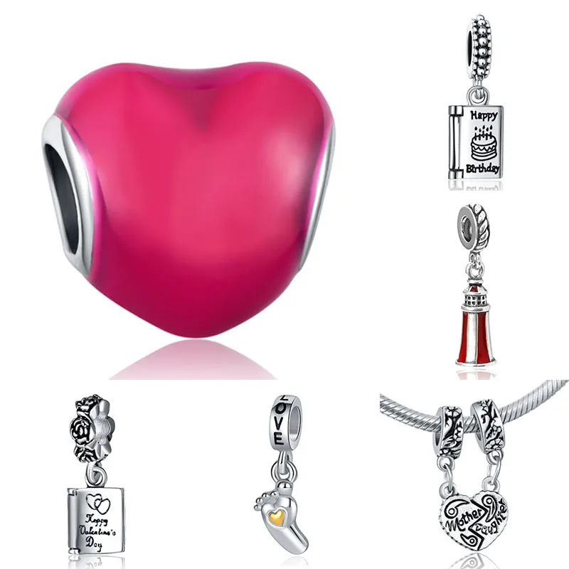 Fit Pandora шармы плата Серебро 925 оригинальный браслет ювелирные изделия