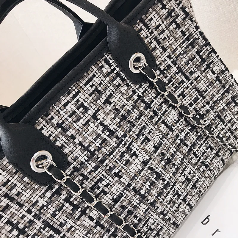 Youda оригинальный дизайн большой емкости полосатый холст материал дамская