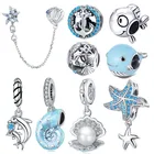 Бусины для изготовления ювелирных изделий, серебро браслет в европейском стиле пробы, 925 пробы