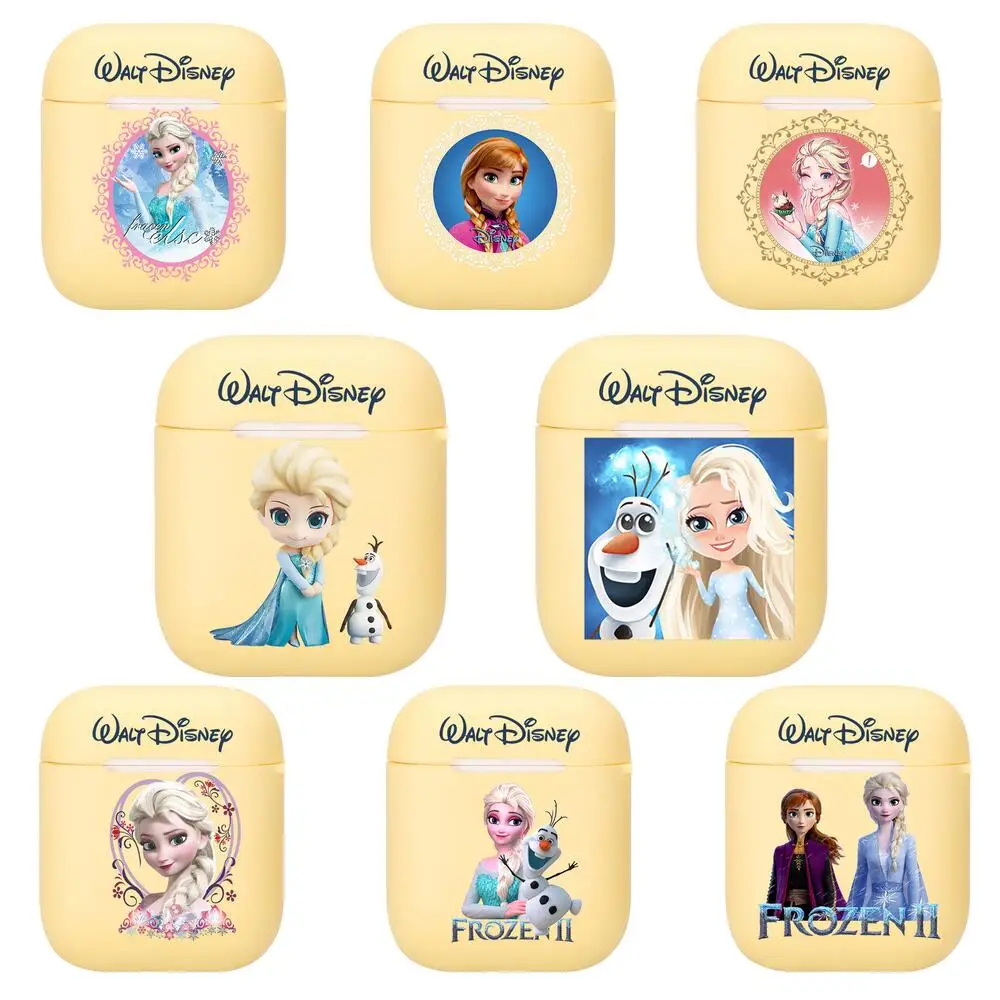 

We Love Disney Frozen Princess Ana Elsa Silicone Case For Apple Airpods 1/2 Cover Protective Earphone Case Headphones Cases Prot