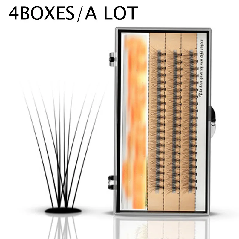 4 шт./партия Модные индивидуальные ресницы ручной работы для женщин макияжа