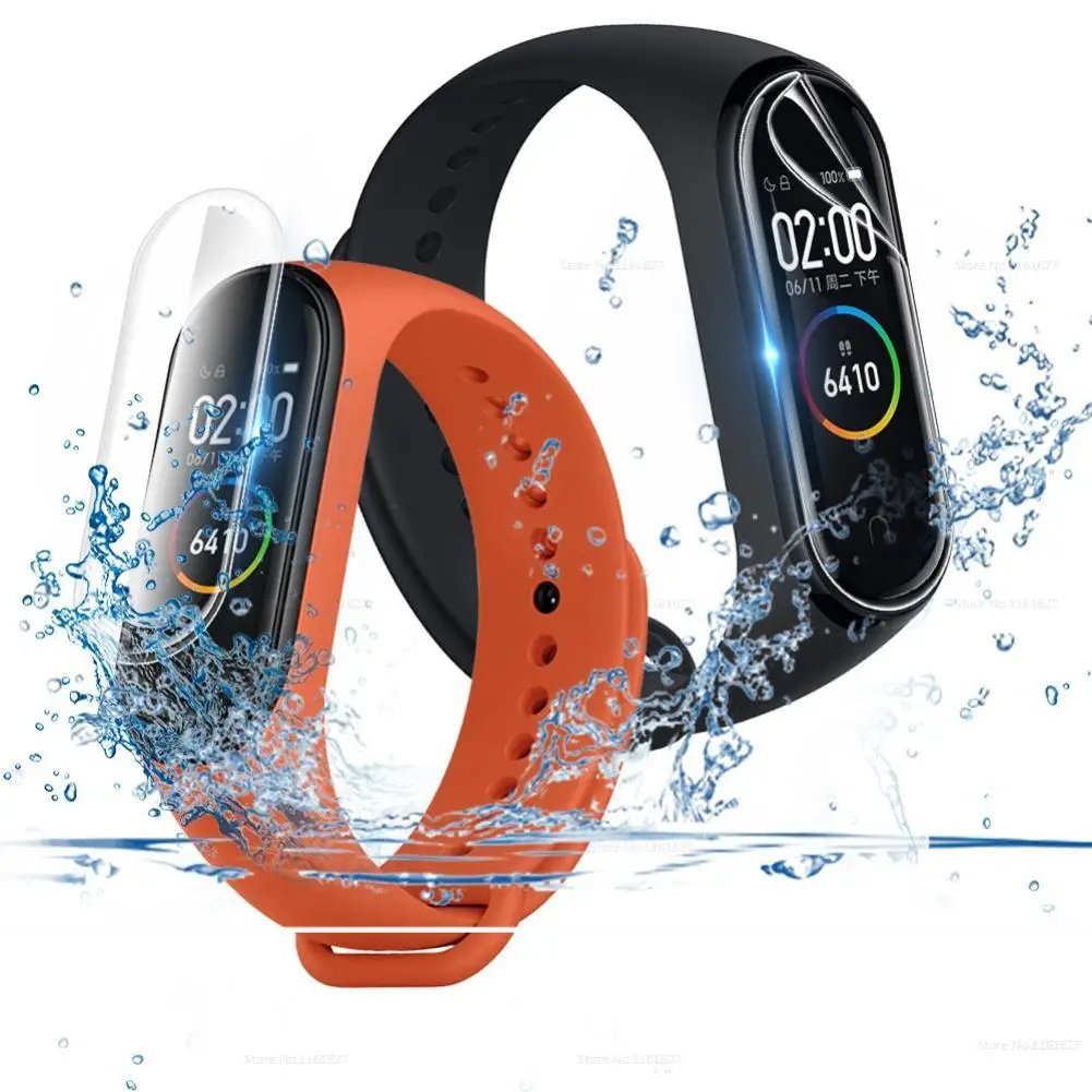 

3Pcs Watch Protective Film High Screen Sensitivity Comfortable Touch Transparent Self-adhesion Watch Screen Protector for Xiaomi