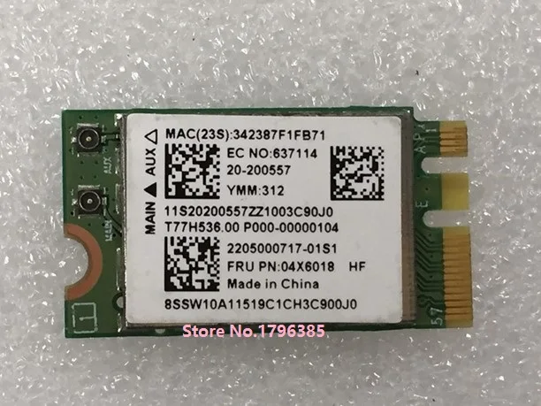 Оптовая продажа новинка для Broadcom BCM943142Y беспроводной M.2 NGFF Wi-Fi Bluetooth 4 0 LENOVO Φ фреза: