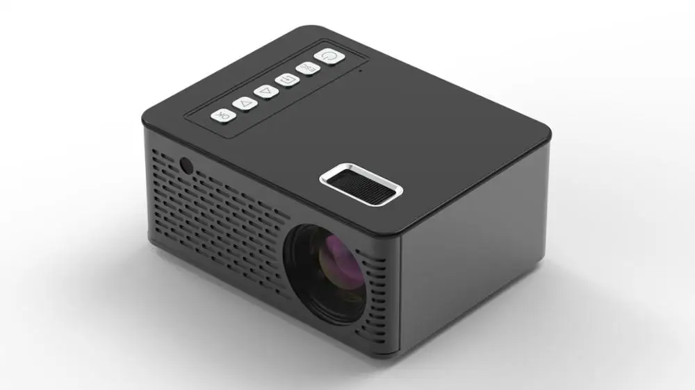 UNIC UC26 светодиодный портативный карманный проектор Поддержка AV tf-карты USB HDMI 5V-2A питание в фортепиано лакированный 1080P