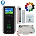 RFID TCPIP биометрическая система контроля доступа по отпечаткам пальцев с программным обеспечением, паролем, клавиатурой питания, электрические дверные замки