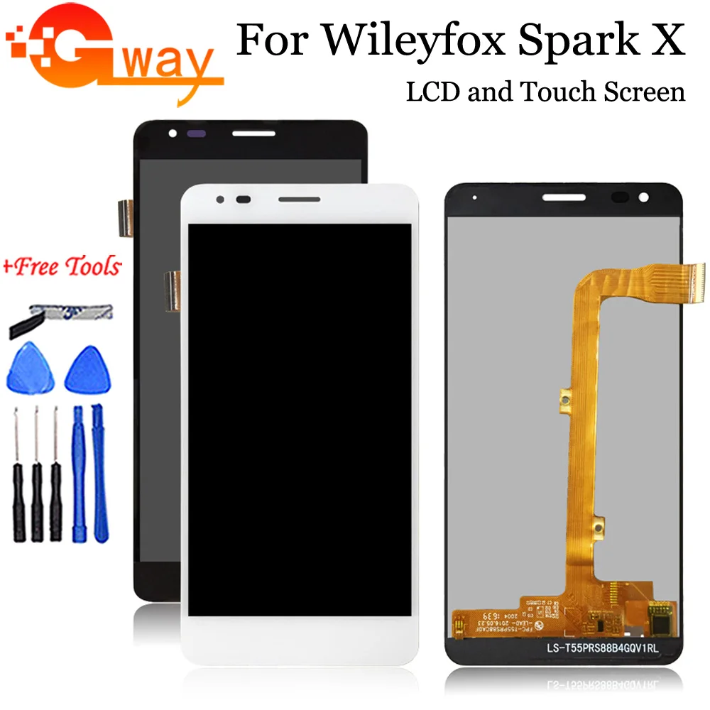 5 5-дюймовый ЖК-дисплей для Wileyfox Spark X + кодирующий преобразователь сенсорного