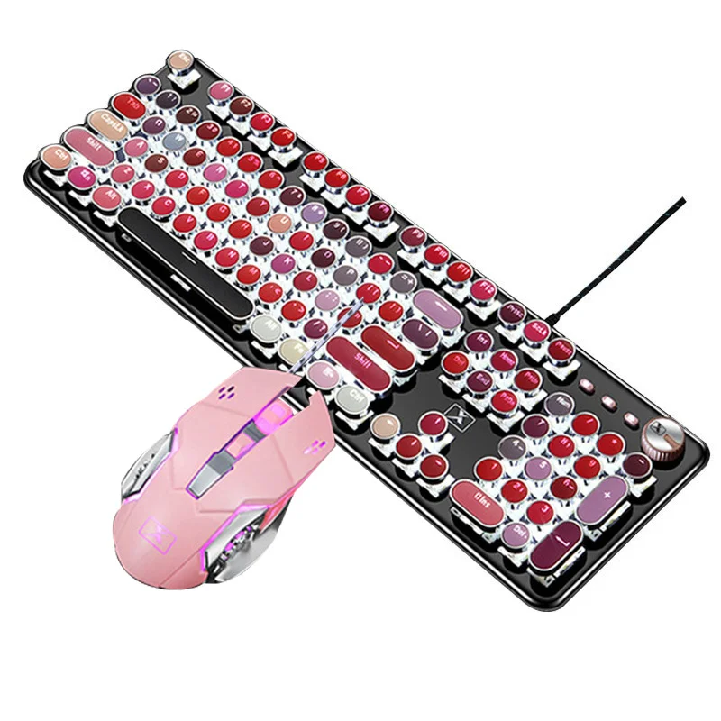 Набор игровой проводной с клавиатурой и мышью 104 клавиш RGB подсветка|Клавиатуры| |