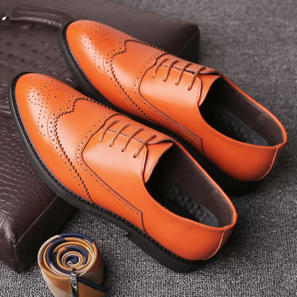 Мужская обувь для отдыха Свадебная с круглым носком офисная на квадратном