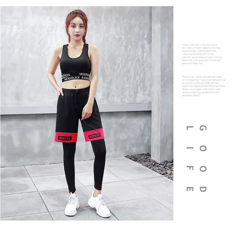 

Gym-gym exercise Suit New female Autumn winter long-sleeved oversize plus size loose-fitting slimming yoga suit 5PCS set YL20168