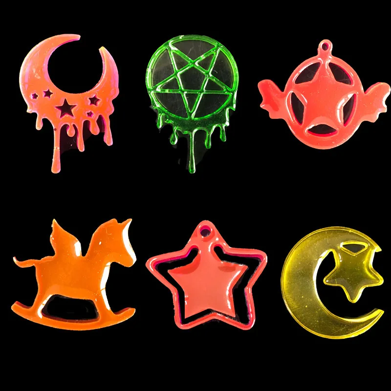 Искусственная Луна звезда лошадь счастливый лист Жидкая силиконовая смола