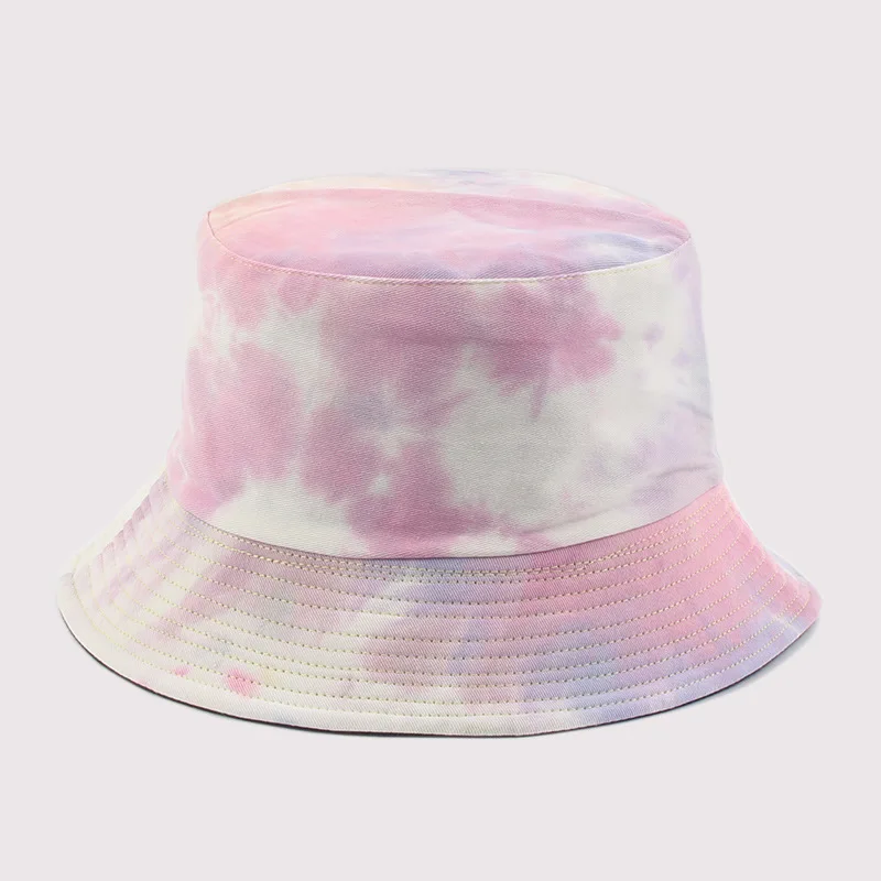 Панама с граффити в стиле Tie-dye для мужчин и женщин модная трендовая Двусторонняя