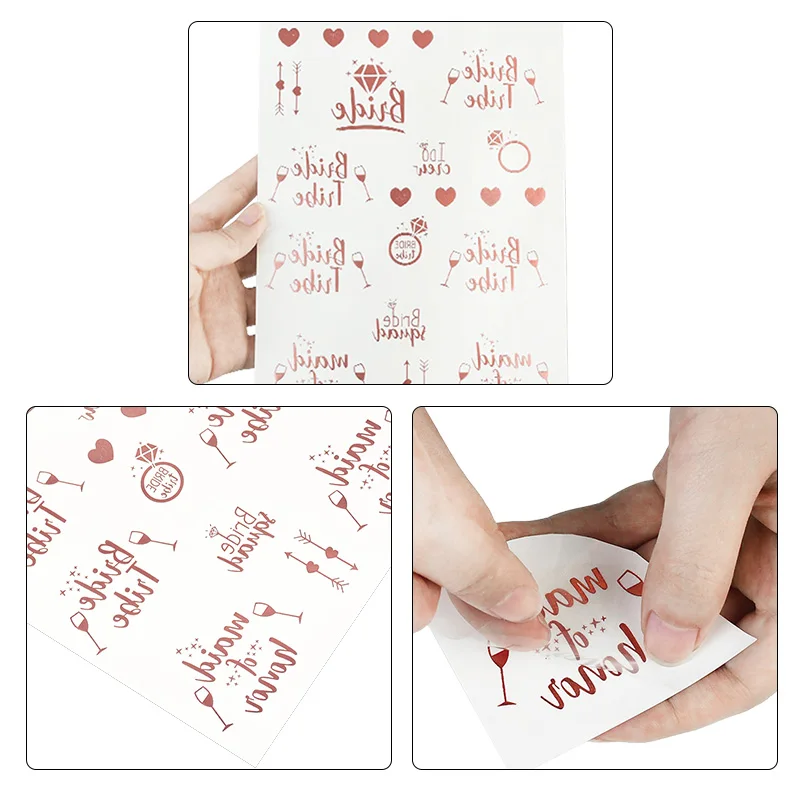 

1/3pcs Love tattoo stickers decoration Temporary tattoo supplies for holiday parties Swimming party waterproof tattoo decoration