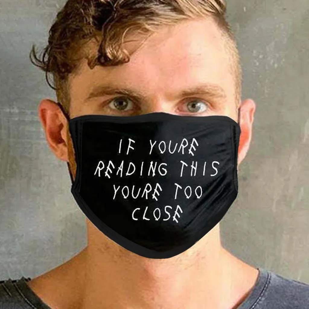 

9 PCS Cotton Adult Mouth Face Mask Washable Dust Proof Face Mouth Cover Outdoor Youre Too Close 9 Pcs Breathable Face Cover