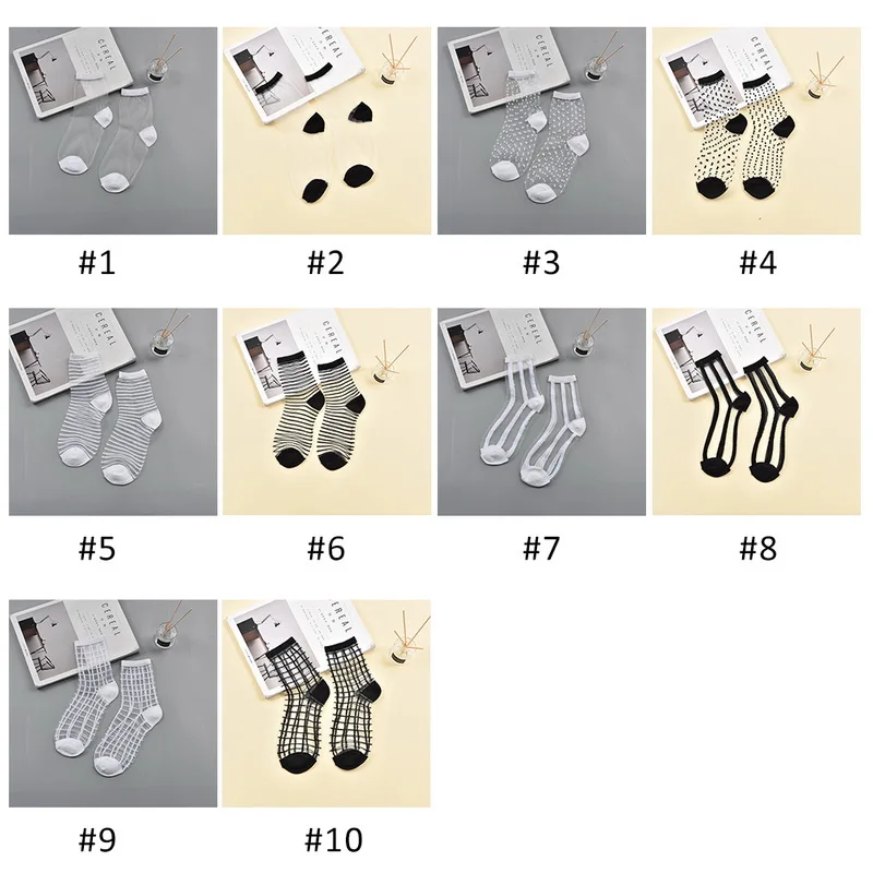 2020 хипстерские носки до щиколотки в стиле Харадзюку женские модные прозрачные