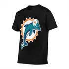 Мужская черная утепленная футболка с рисунком дельфинов из аниме Майами, футболка большого размера, одежда для Алта, футболки с принтом
